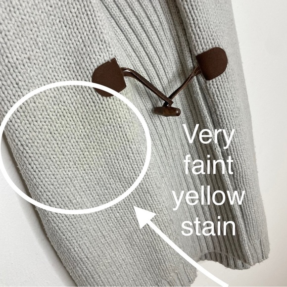 Vintage Y2K THEORY Wool Cashmere Blend Hooded Cardigan Minimalist Academia small - Picture 7 of 12